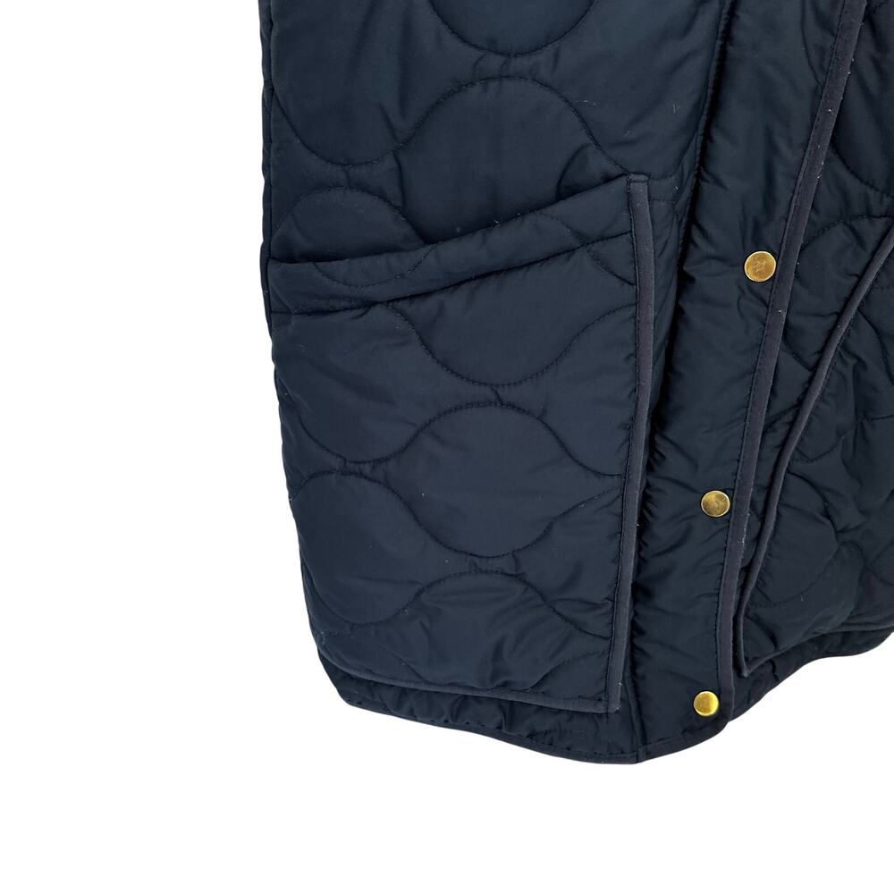 J CREW Quilted Cocoon Puffer Jacket with PrimaLoft® in Navy AQ470 // XS - Picture 6 of 8